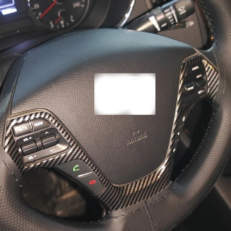 For KIA Ceed 2013-2015 Steering Wheel Button Cover Sticker Trim Strips Car Styling Decoration Auto Parts Accessories