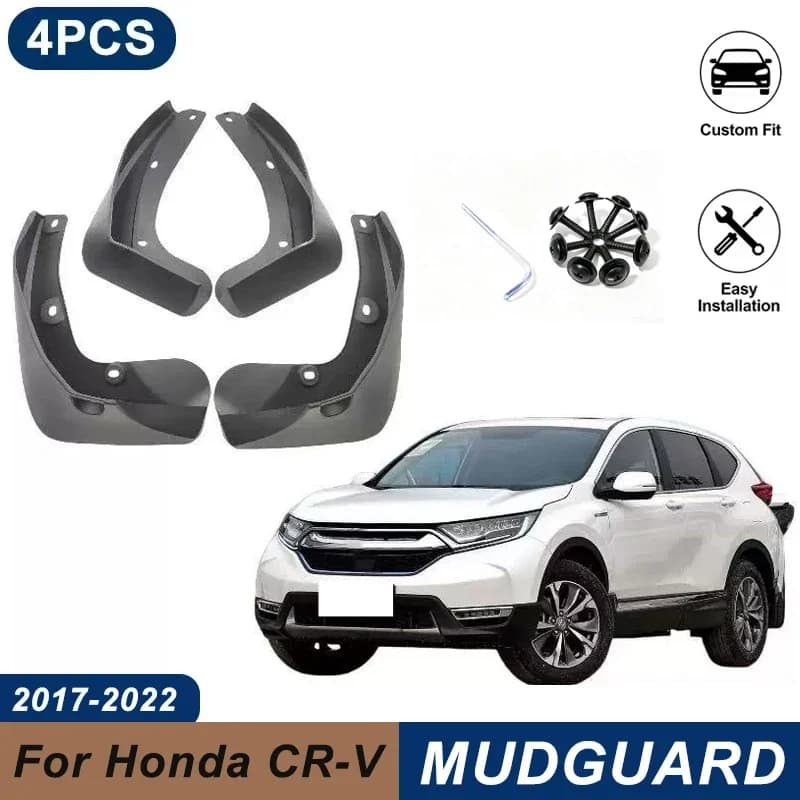 4PCS Car Mud Flaps For Honda CR-V RW 2017-2022 Waterproof Anti-Splash Fender Mudguards Auto Exterior Accessories
