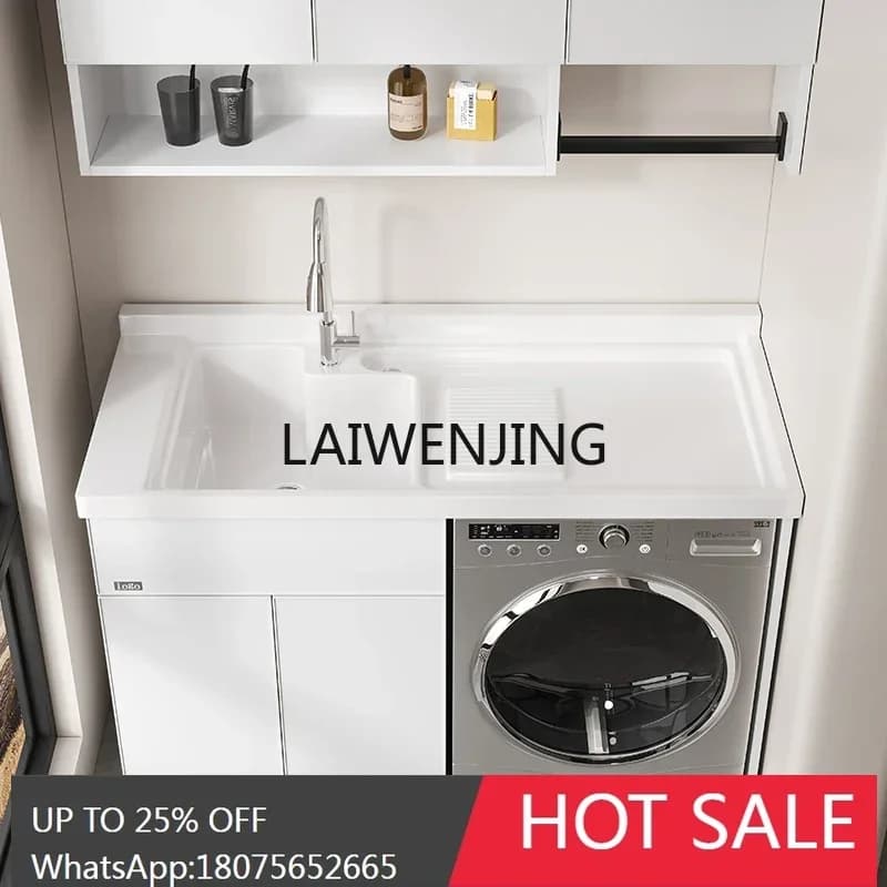 space aluminum  balcony integrated  combination laundry cabinet significant other customization