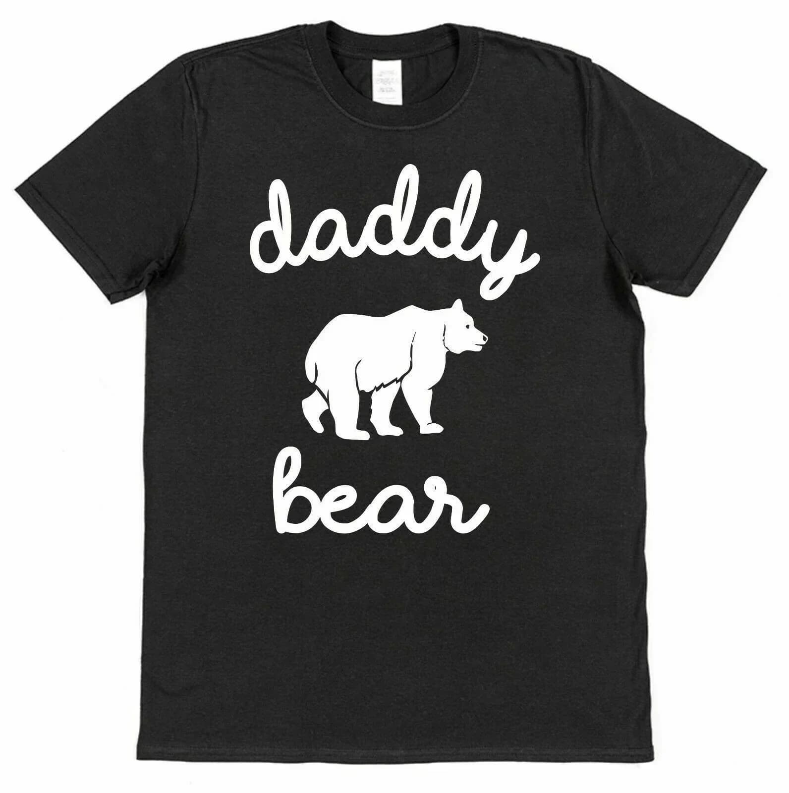 Daddy Bear Christmas Birthday Father's Day Gift T-Shirt. Summer Cotton Short Sleeve O-Neck Men's T Shirt Gift New S-3XL