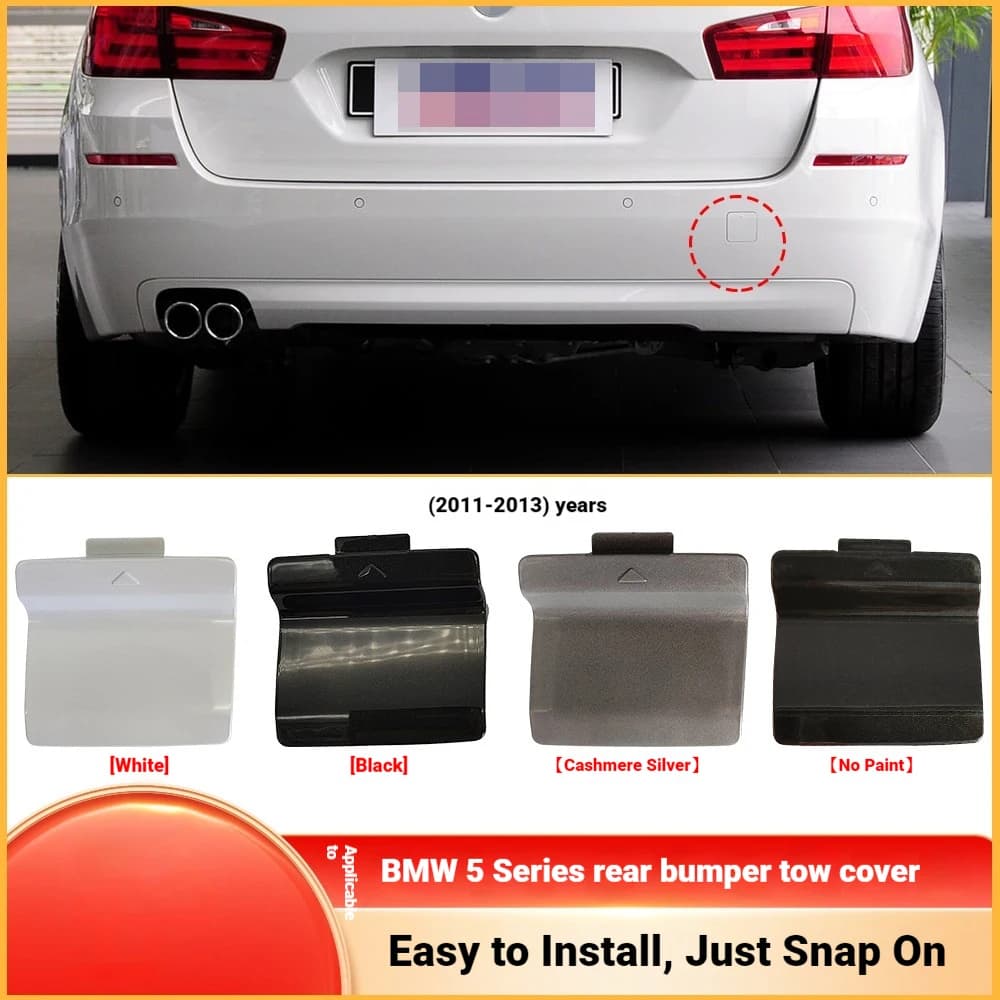 Applicable to BMW 5 Series Rear Bumper Trailer Cover F10 F18 Rear Tow Hook Cover Pull Car Cover 51127240133