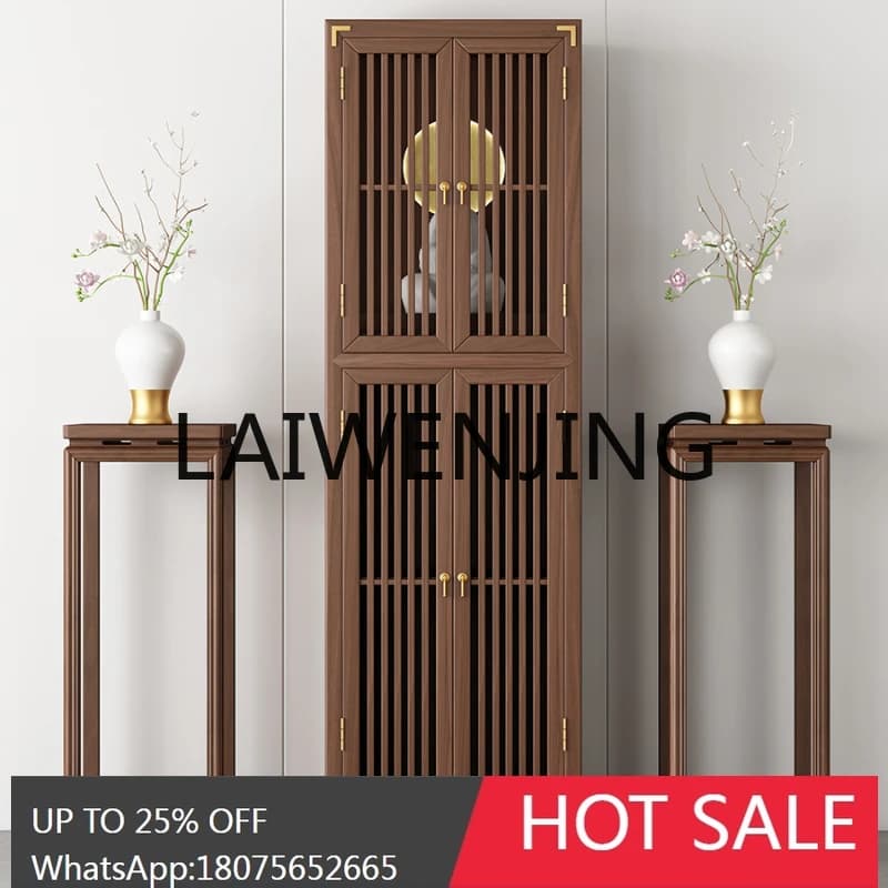 RWJ Clothes Closet Buddha Cabinet Altar Altar Simple God of Wealth Cabinet with Door Shrine Customization