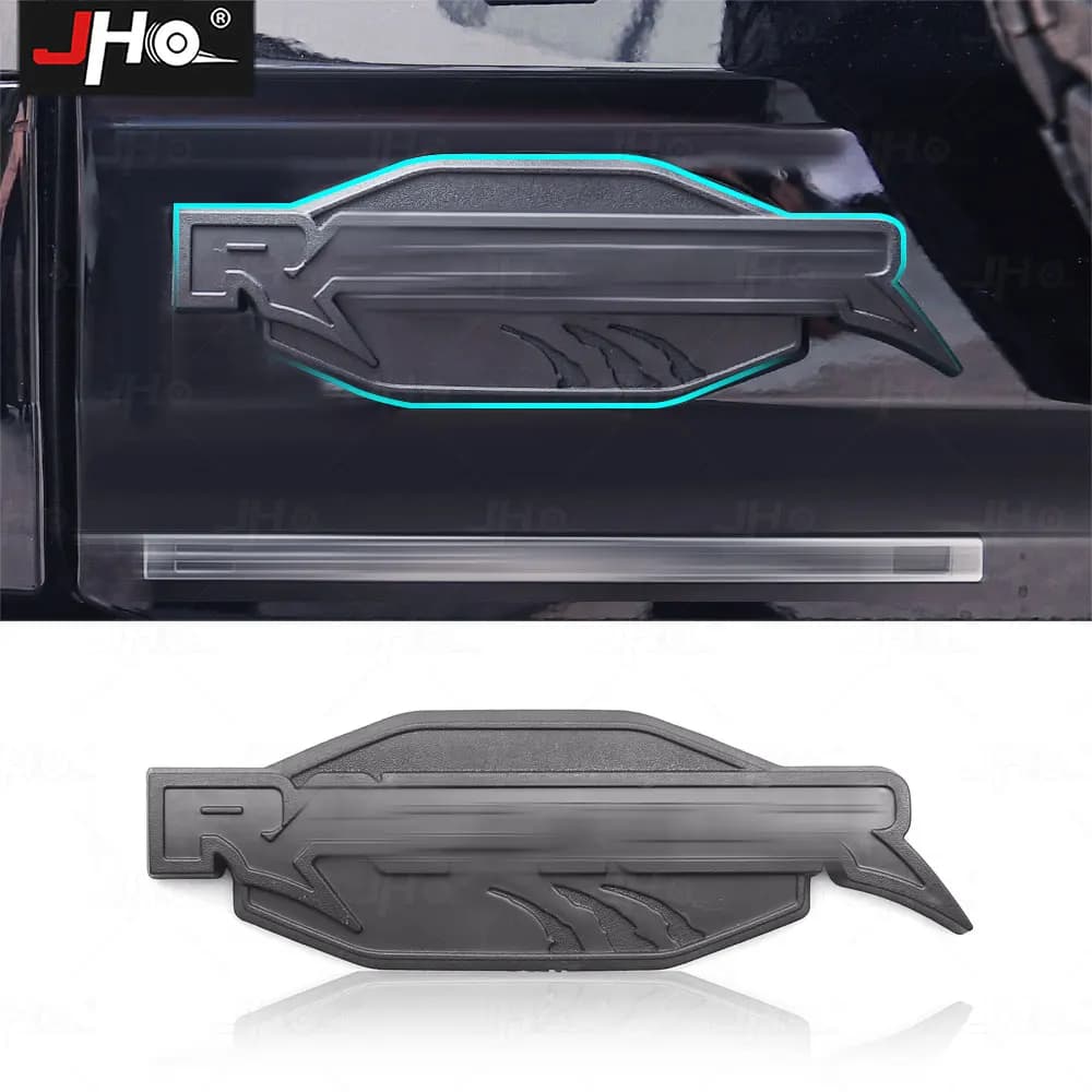 JHO Tailgate Emblem Raptor LOGO Badge Cover Black Decorate Trim Fit the Ford Bronco, Bronco Sport 2021-2023 Exterior Accessories