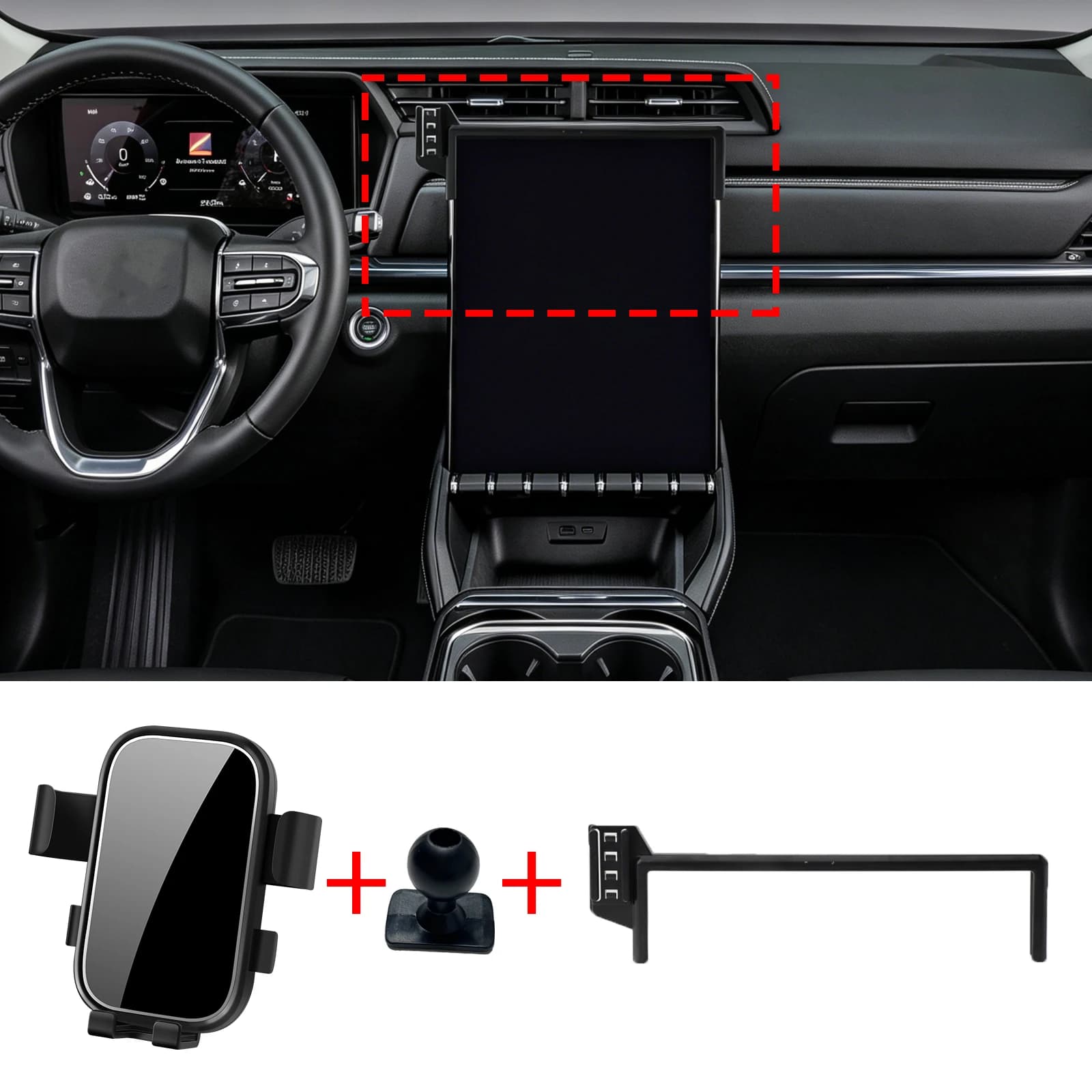 for GMC Terrain T1XX 2025 2026 2027 LHD Phone Stand, Car Interior Holder Stable Support Universal Car Accessories