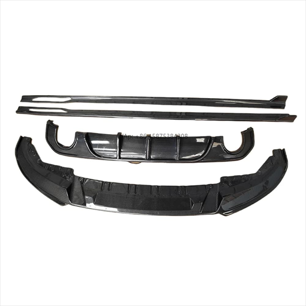 3D Style Carbon Fiber Front Lip Side Skirt Rear Diffuser Body Kit for 2020+ 4 Series G26 Upgrade