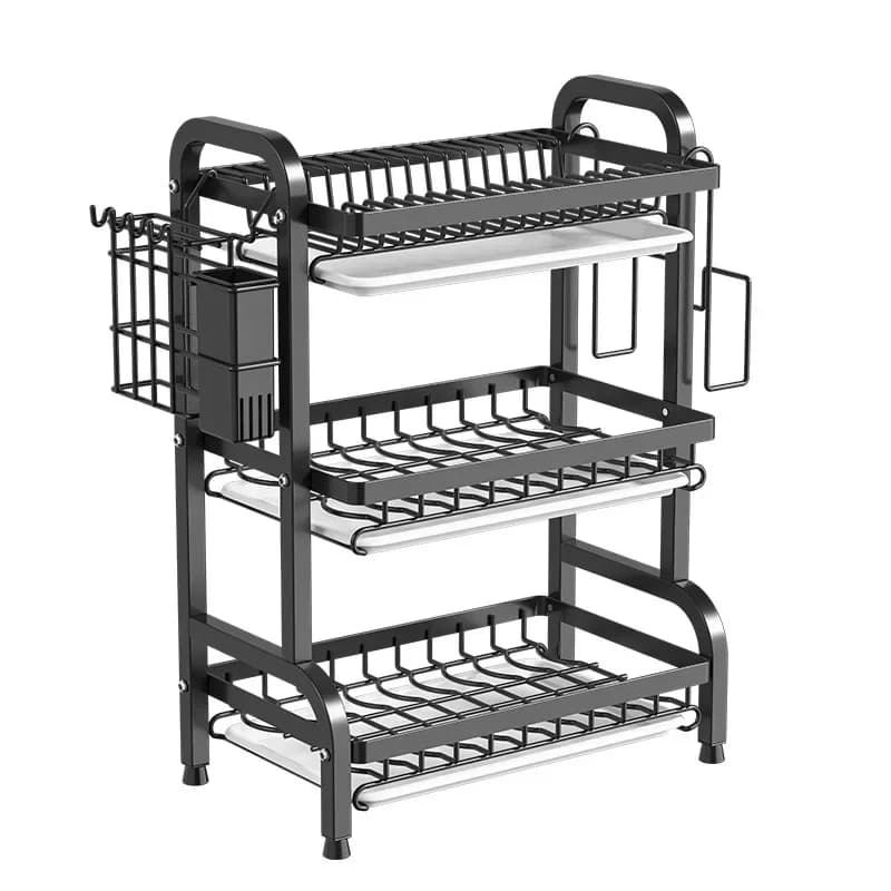 Dish storage rack, kitchen countertop storage rack, chopstick rack, multi-functional cupboard