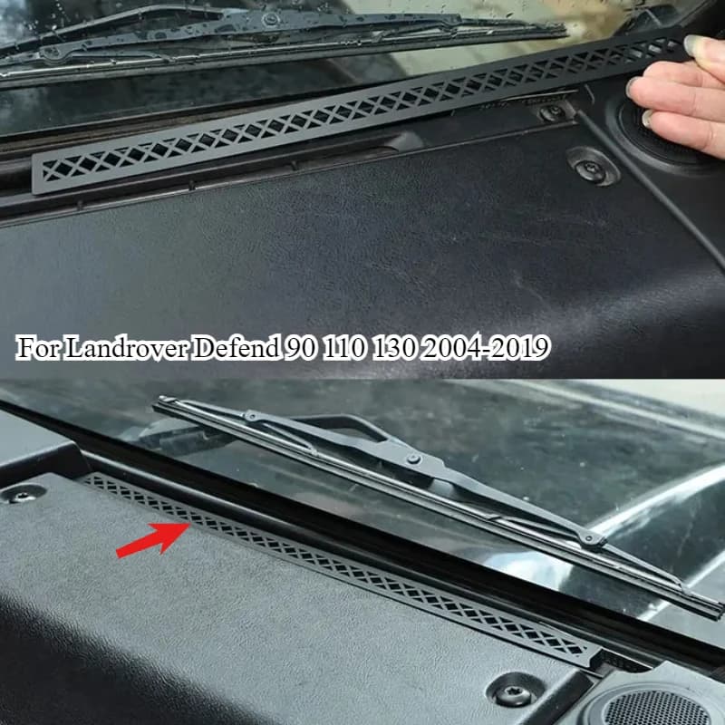 Aluminum Alloy For Land Rover Defender 90 110 2004-2019 Car dashboard air outlet anti-blocking mesh cover sticker accessories