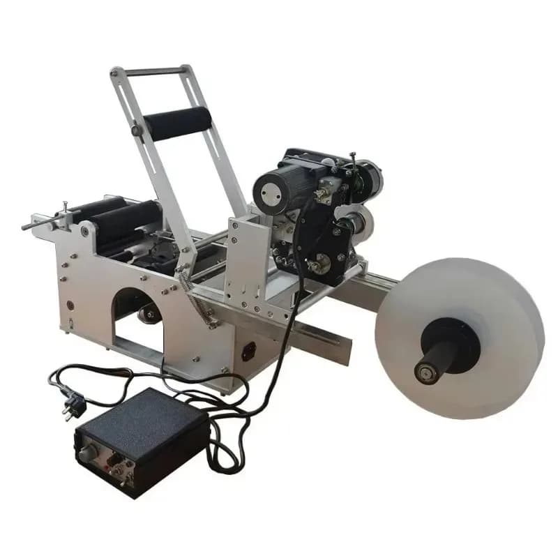 Semi Automatic Date Code Printer Label Printing Machine Adhesive Sticker Bottle Labeling Machine
