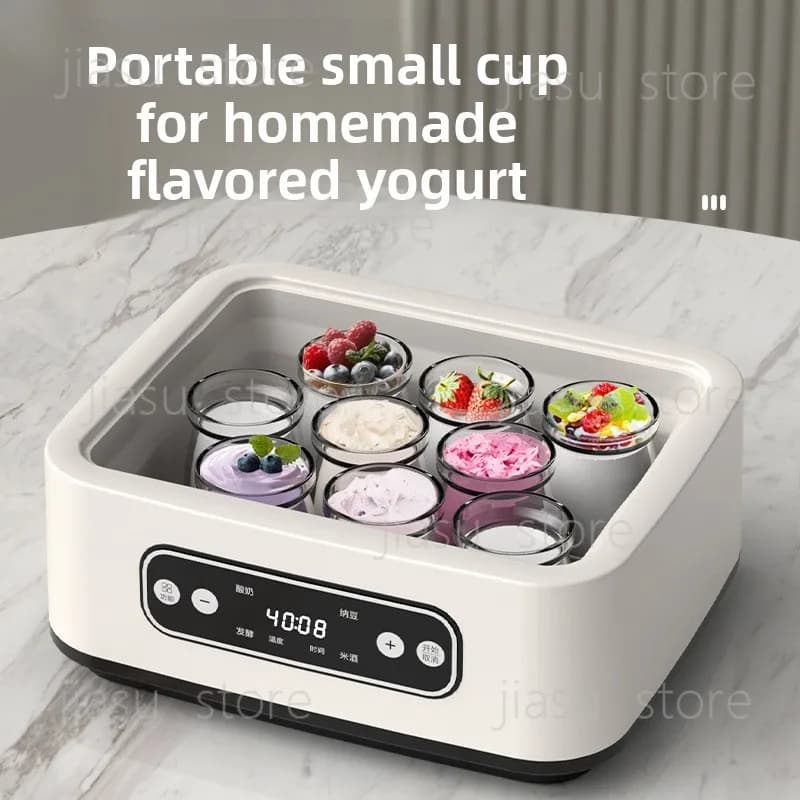 Multifunctional Automatic Yogurt Maker Stainless Steel Intelligent Constant Temperature Machine for Home Rice Wine Natto Making