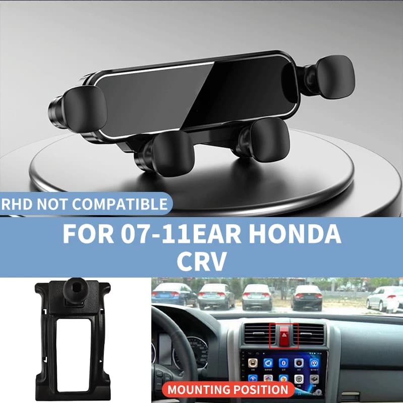 Car Phone Holder, Car Air Vent Smartphone Holder, Automatic Air Conditioning Vent Phone Holder, Suitable for Honda Crv 2007-2011, Compatible with All Smartphones