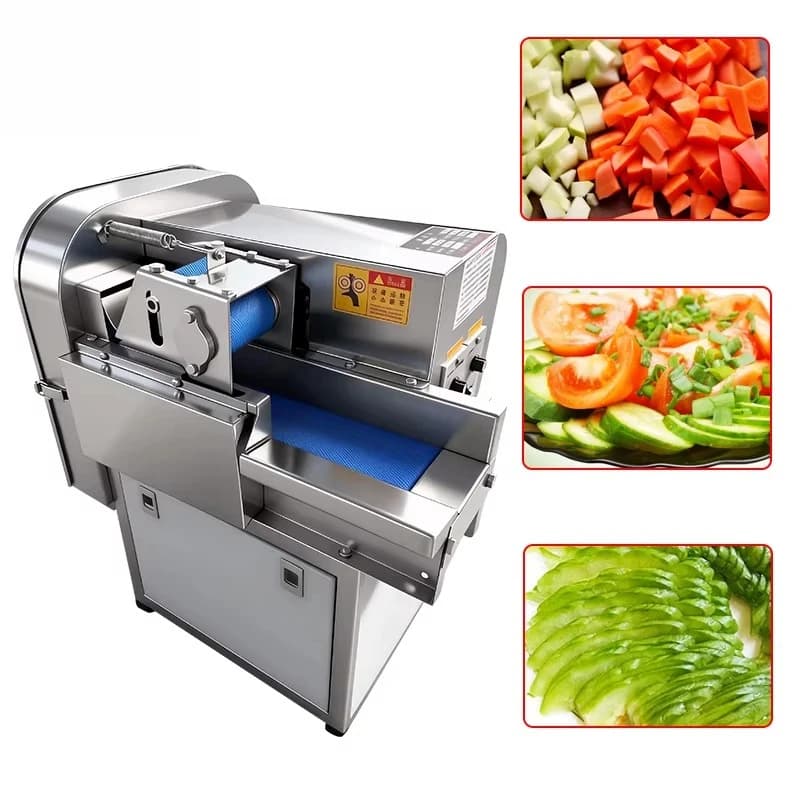 Commercial automatic multi-functional vegetable and fruit shredding and slicing machine