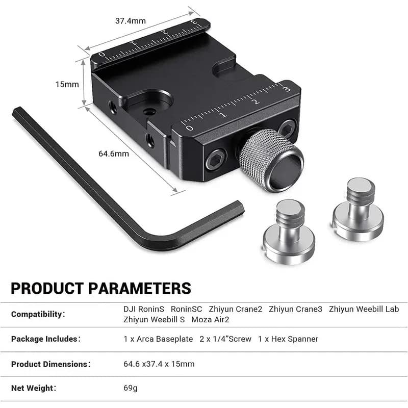 Smallrig DSLR And Mirrorls Quick Release Clamp  Standard Compatible