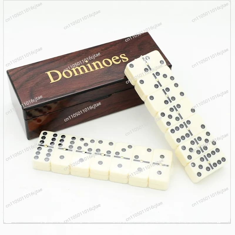 Domino 28 Melamine Dominoes Boxed Indoor Board Games Wooden Packaging Board Game Toys