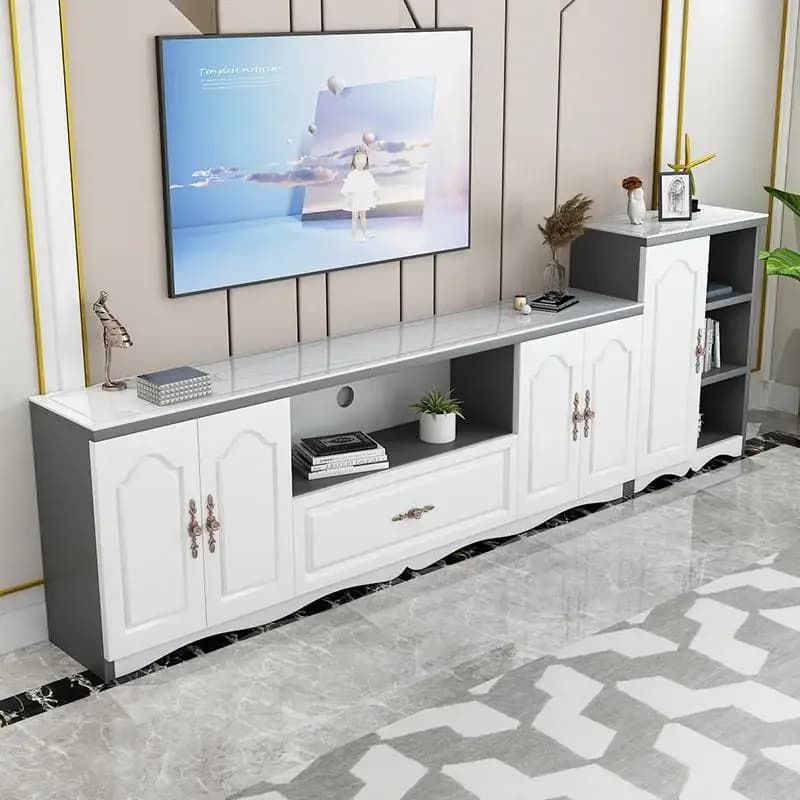 Practical Long Industrial Fashionable Tv Cabinet Sophisticated Stylish Oak Functional Tv Cabinet Meuble Salon Indoor Furniture