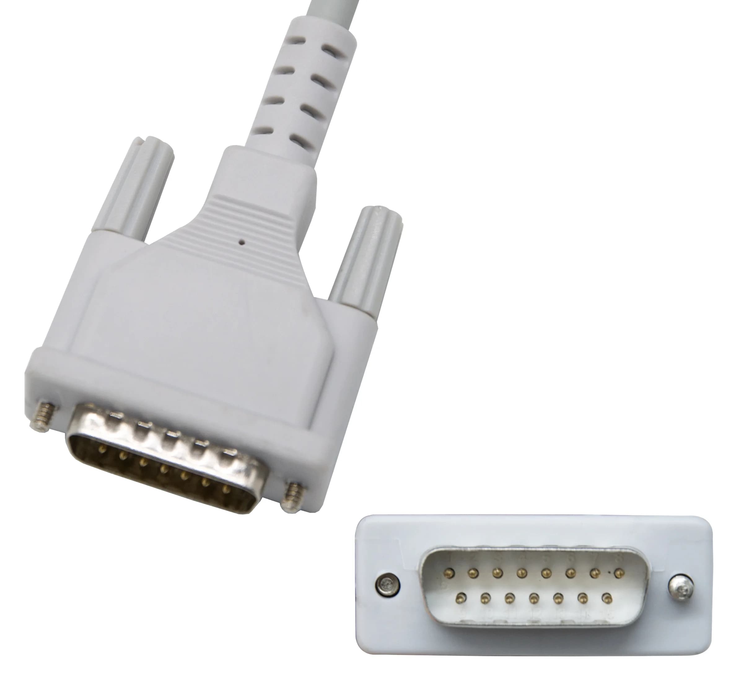 15Pin AHA 10-Lead ECG Cable Banana Connector Compatible SE-1 SE-3 SE-601A