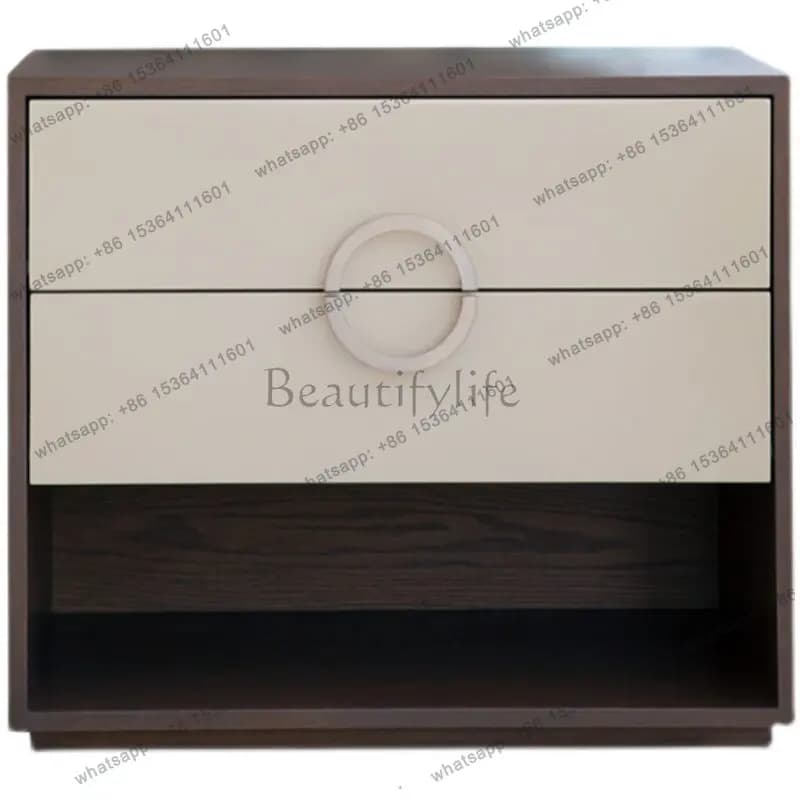 2026 new Chinese generation simple storage Chinese bedroom wine bedside table furniture