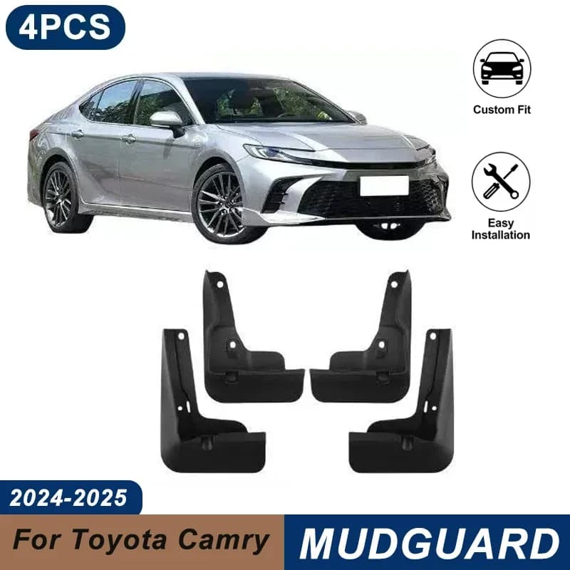 4PCS Car Mud Flaps For Toyota Camry 2024-2025 Waterproof Anti-Splash Fender Mudguards Auto Exterior Accessories