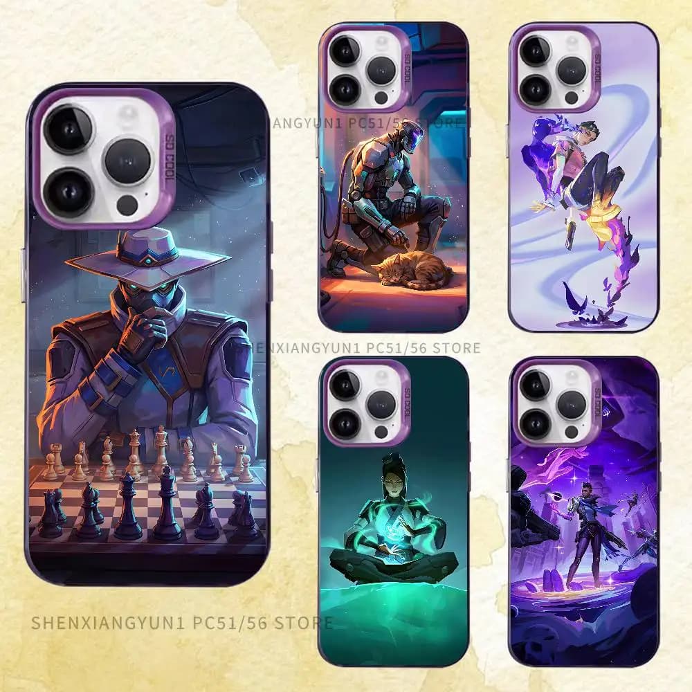 Game V-Valorant Phone Case For IPhone 17 16e 16 15 14 13 12 Pro Max X XS MAX Back Cover