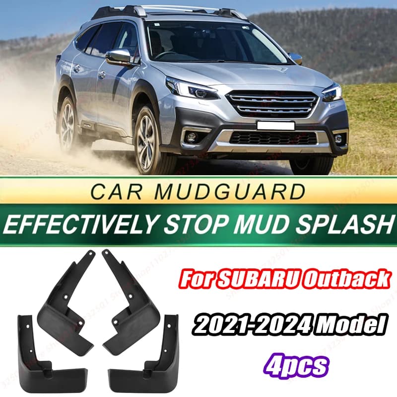 For SUBARU Outback 2021-2024 Model 4PCS Front Rear Mud Flaps Splash Guards Fender Mudguards Auto Accessories