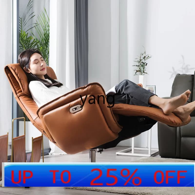 LMMelectric sofa first layer real cowhide multi-functional household single recliner adjustable double motor