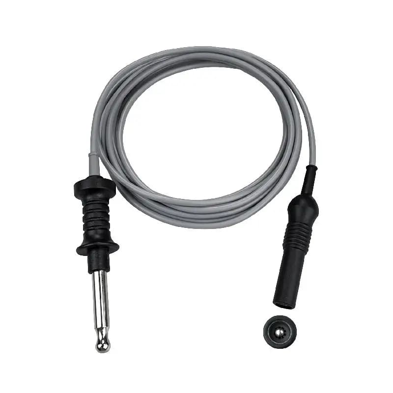 Medica Cable Silicone Material, 8mm Plug to 4mm Banana Plug Bipolar Tweezers Cable, Wolf Compatible