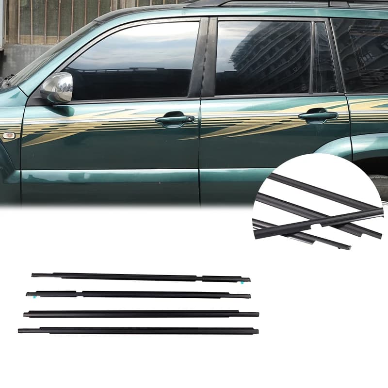 Car Window Outer Seal Strip Exterior Window Rubber Seal For Toyota Land Cruiser Prado J120 Lexus GX470 2003-2009 OE 75711-60080