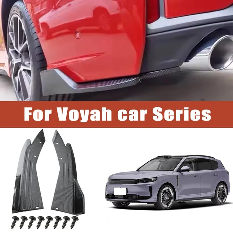 Rear Bumper Spoiler Lip Splitter Diffuser Anti-Crash Winglet Car Mod For Voyah Free Dreamer Passion Courage Taishan FreePlus