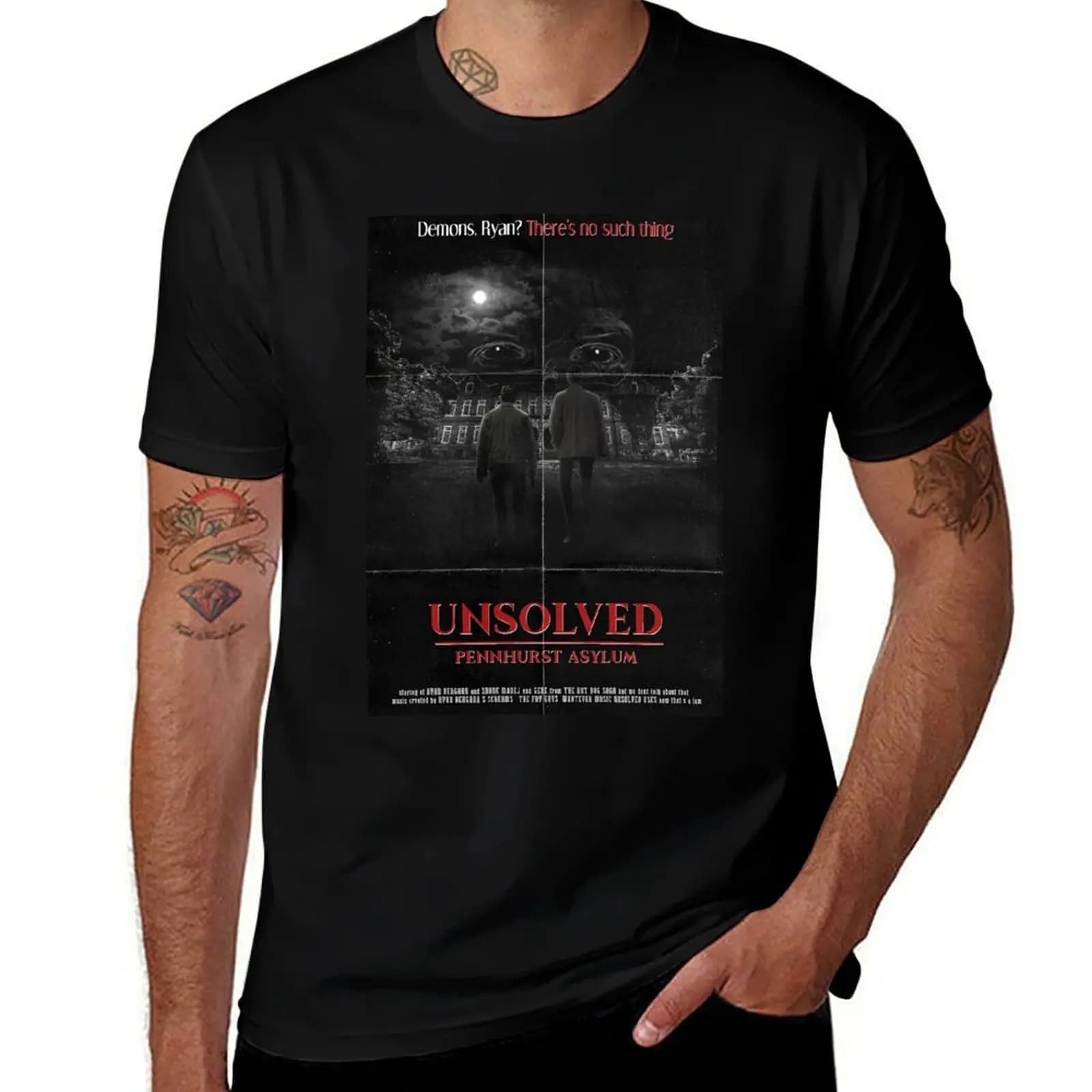 unsolved pennhurst asylum T-Shirt Breathable Workout Short Sleeve Top T-Shirt