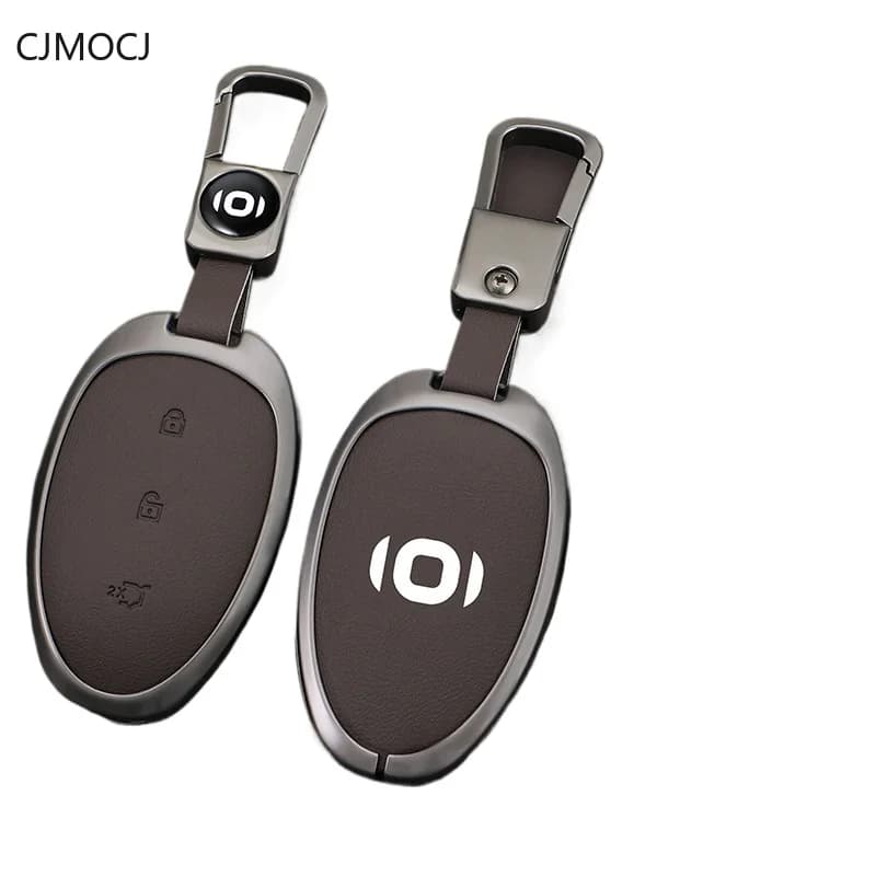 Premium Zinc Alloy Key Cover Case for Changan Qiyuan A07/ Q07 Blue Whale Flagship Edition (2023-2025) - Protective Key Fob Shell