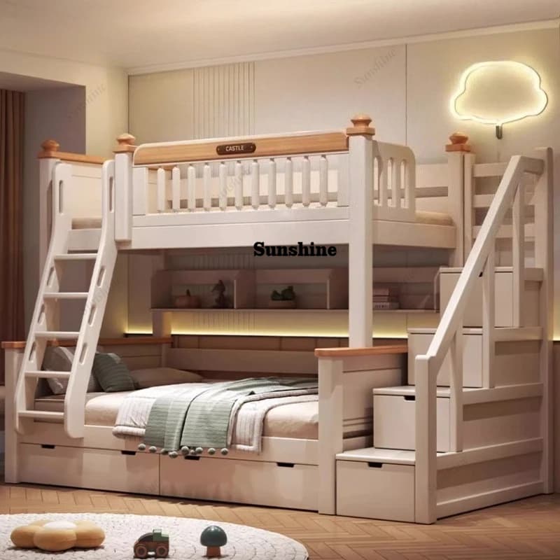 120x200 150x200 180x200 cm Solid wood bunk bed Two bunk beds 2 people Double bed bunk beds for kids Home bedroom furniture