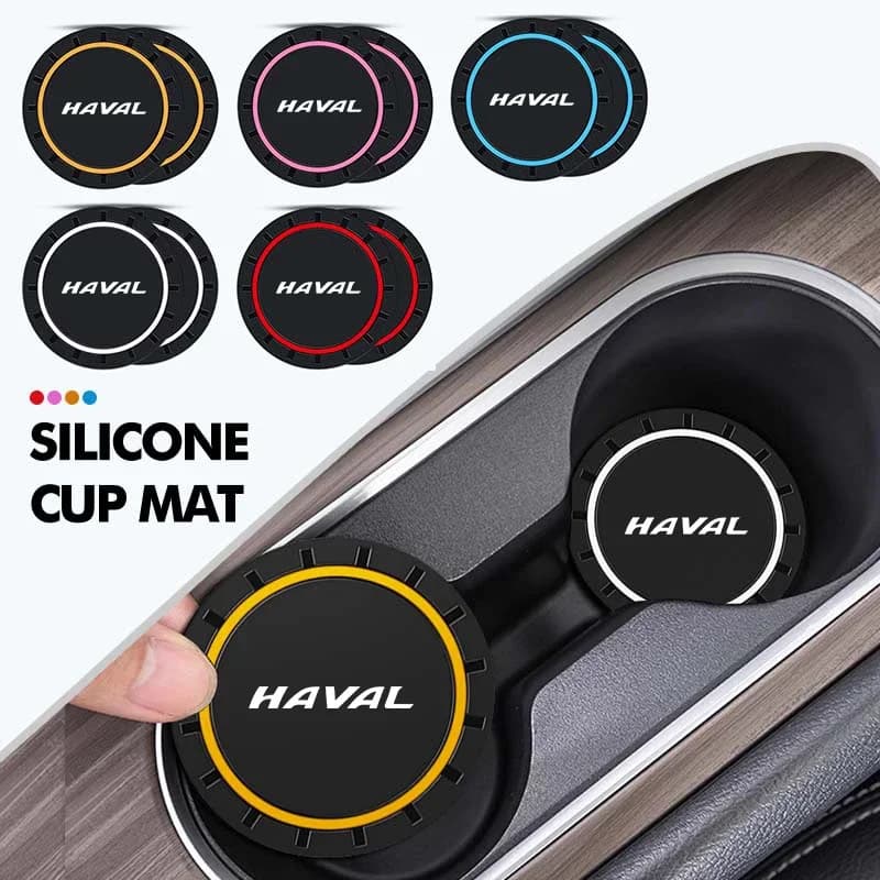 Car Cup Coaster Cup Holder Insert Drink Bottle Mat Silicone For Haval Jolion H6 M6 Dargo Raptor F7 H7 H9 F7x H6 GT