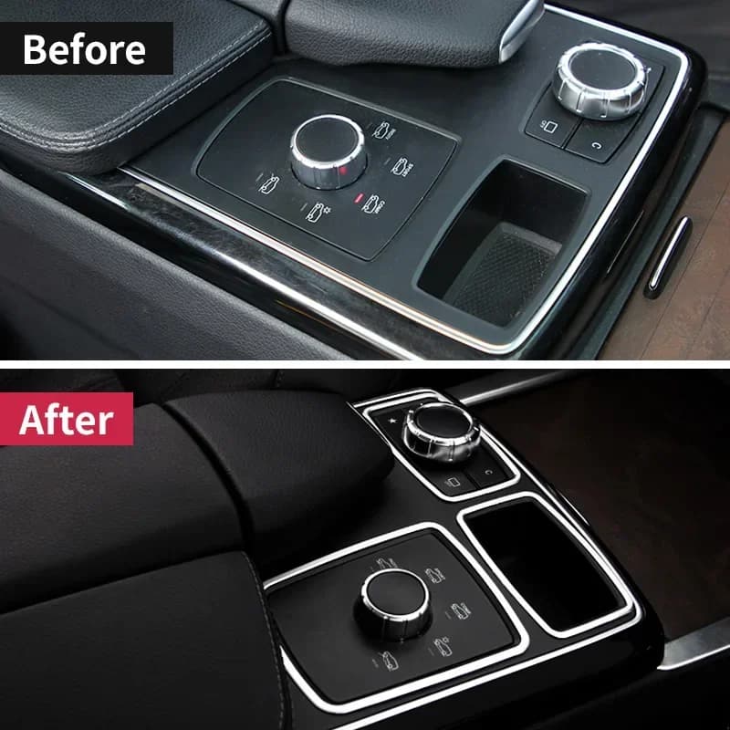 Car Center Console Trim Frame For Mercedes Benz ML320 ML350 2012 GLE W166 C292 350d GL450 X166 GLS AMG Interior Accessories