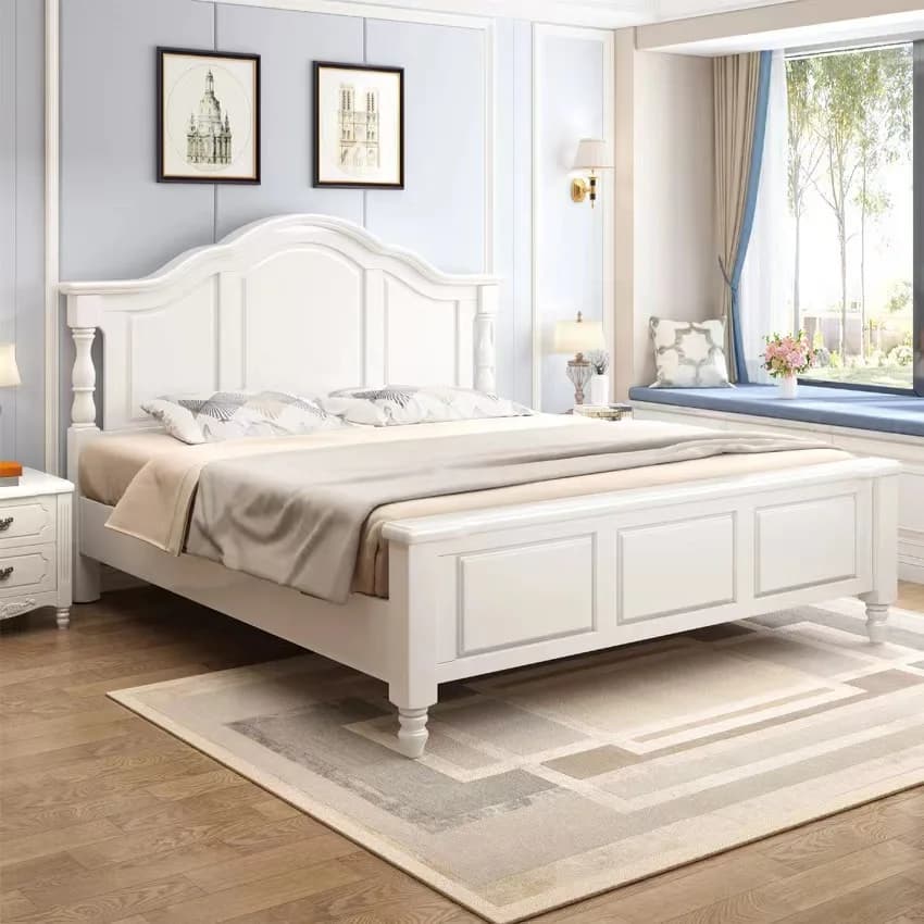Stuff Accessories Double Bed Frame Barrier Luxury King Double Bed Loft Headboards Letto Matrimoniale Furniture