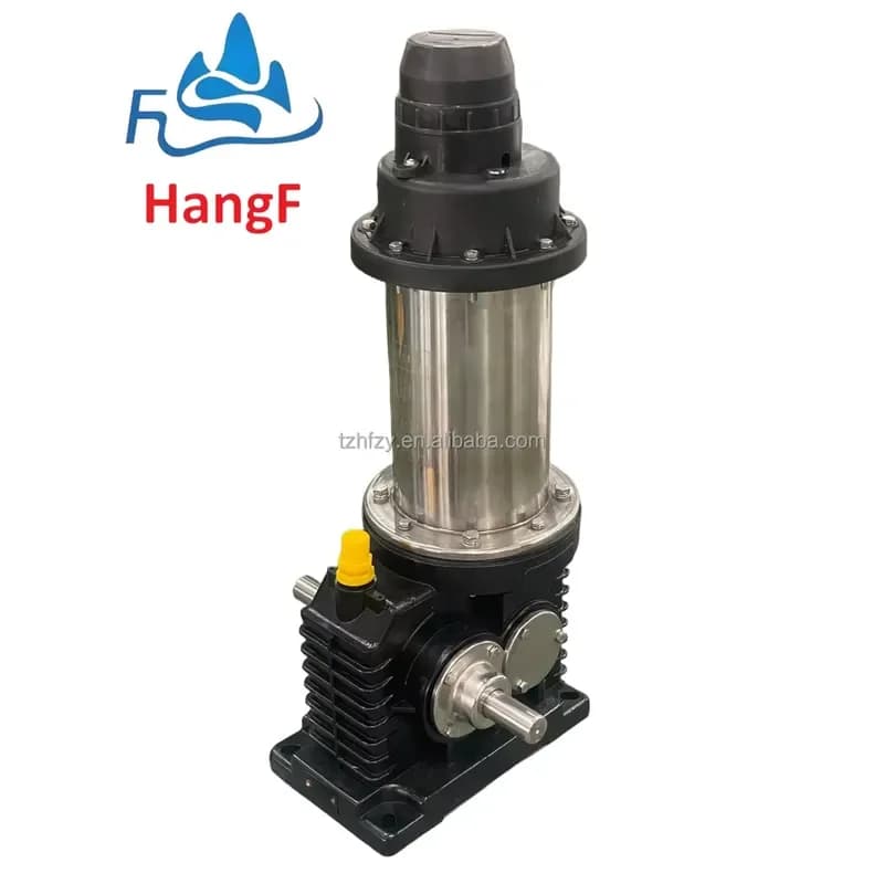 2HP 1.5kw 220V Stainless Steel 304 Motor Nylon Reducer Gearbox 9 Water Cooling Mechanical Seal Paddle Water Wheels Aerator