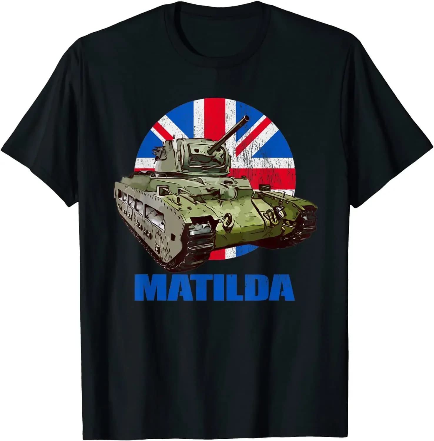British Tank  Infantry Matilda Men T-Shirt Short  Casual 100% COTTON  O-Neck  Men Clothing