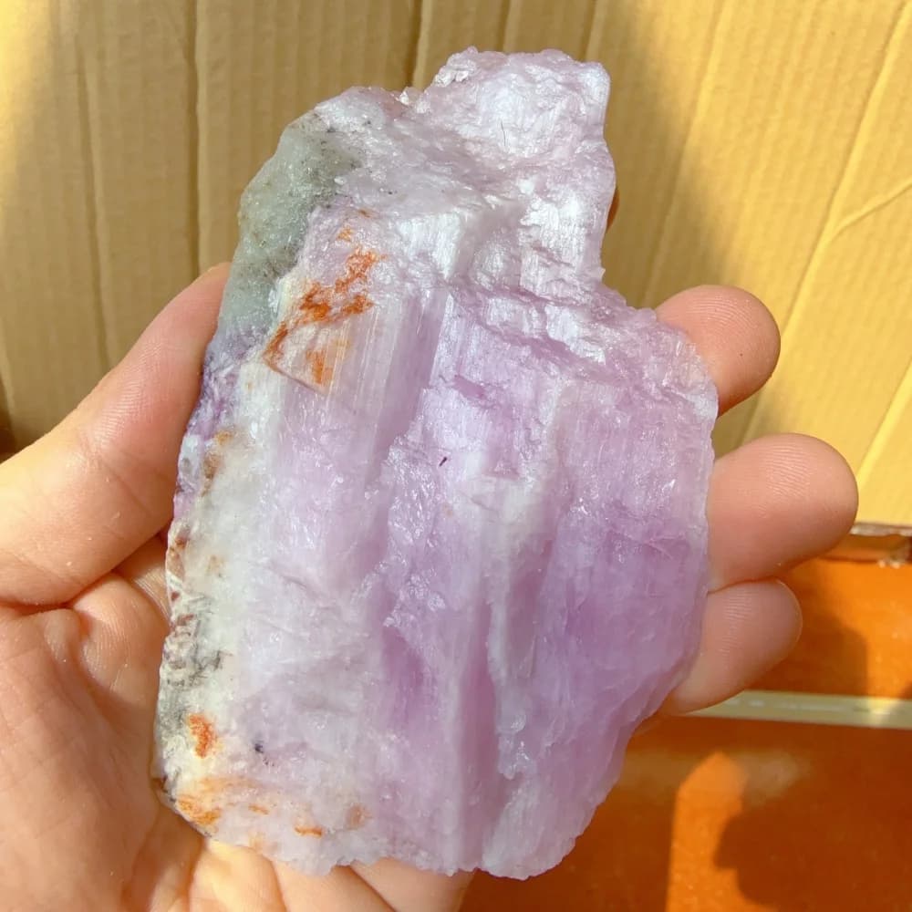 Natural Big Size Pink Kunzite Raw Crystal Divine Feminine Energy & Heart Healing Witchy Spiritual Rough Stone for Meditation