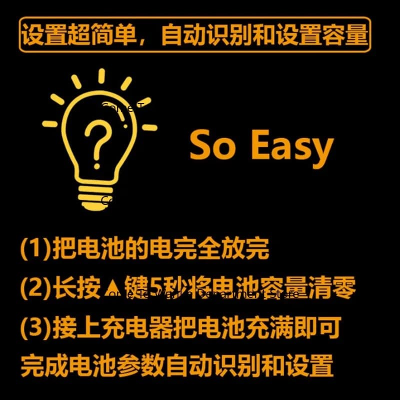 Digital Battery Capacity Indicator Bluetooth Hall Coulomb Meter Voltage Current Tester for EV RV Caravan