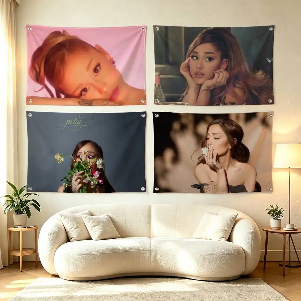 Singer Ariana Grande  Flags Wall Hanging Tapestry Outdoor Garage Room Decorative flag Background Blanket