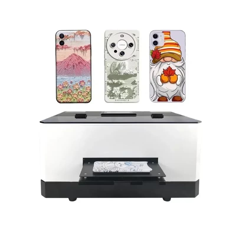 L800 Head Multi-function Smart Inkjet Printer Digital Printer Phone Case Printing Machine A5 Uv Printer