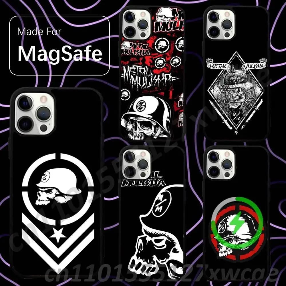 Motocross Metal Mulisha For Magsafe Wireless Charger Case For iPhone 15,16,17,13,14,11,12,Pro,Max,Plus,E,Air,Mini Cover