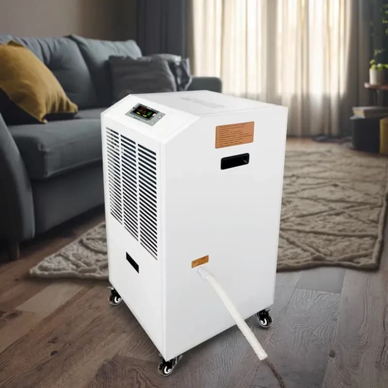 Industrial Portable 90L/D Floor Commercial Dehumidifier for Large Document Storage Facilities
