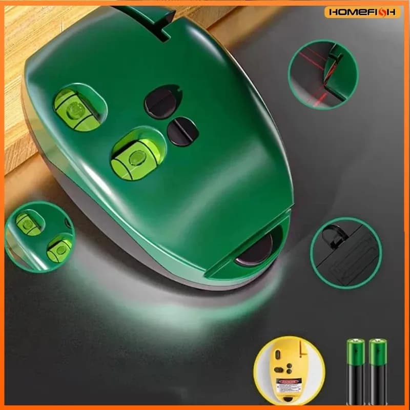 90 Degree Laser Level Electronic Infrared Line Level High Precision Long Distance Wall Level Tool Battery Powered Portable Measu