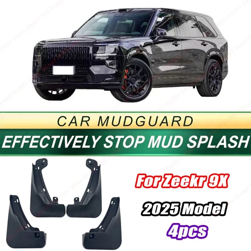 For Zeekr 9X 2025 Model 4PCS Front Rear Mud Flaps Splash Guards Fender Mudguards Auto Accessories