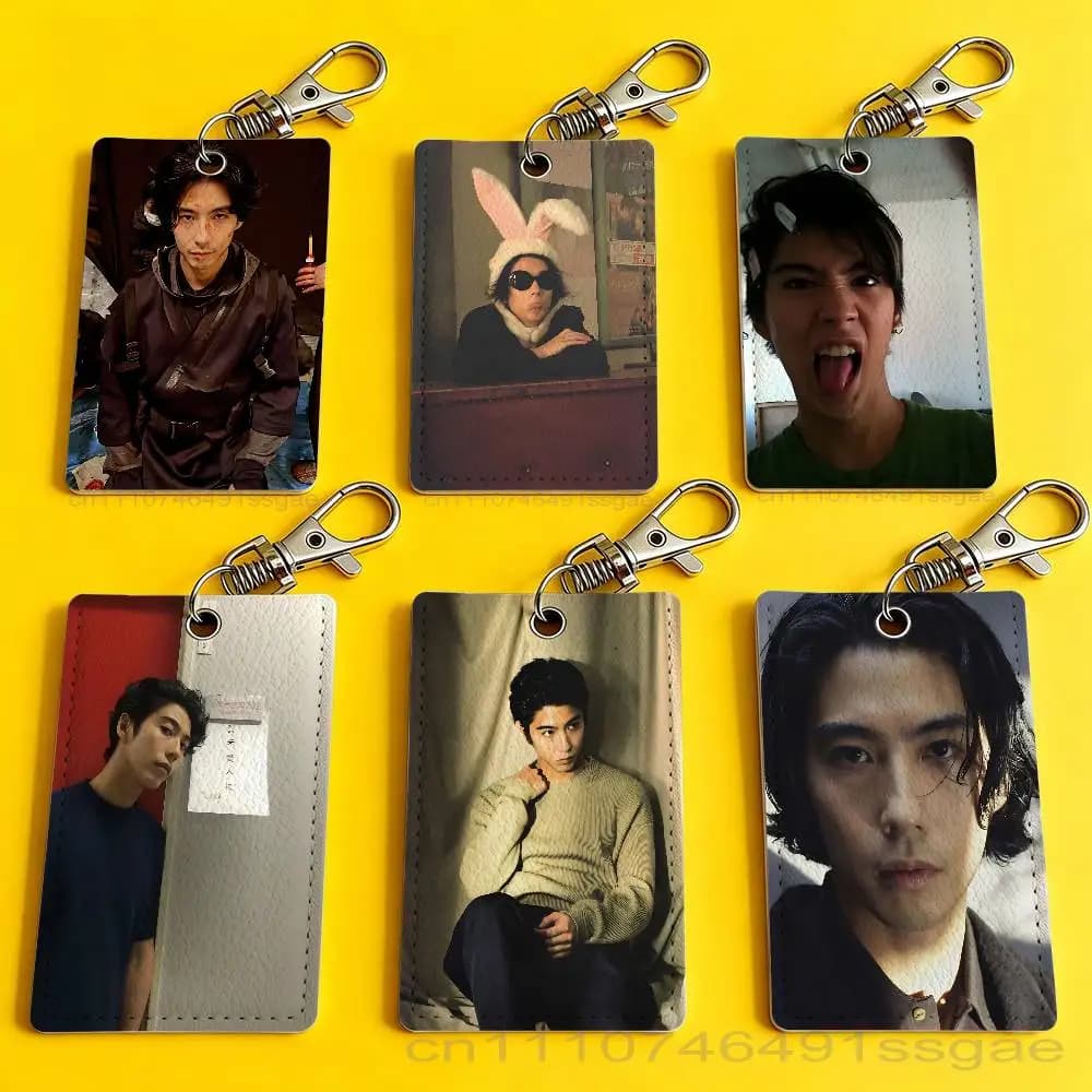 Actor K-Kento Kaku Card Holder Keychain Badge Holder Card Pass Hang Rope Lariat Lanyard for Key Rings Accessories Gift