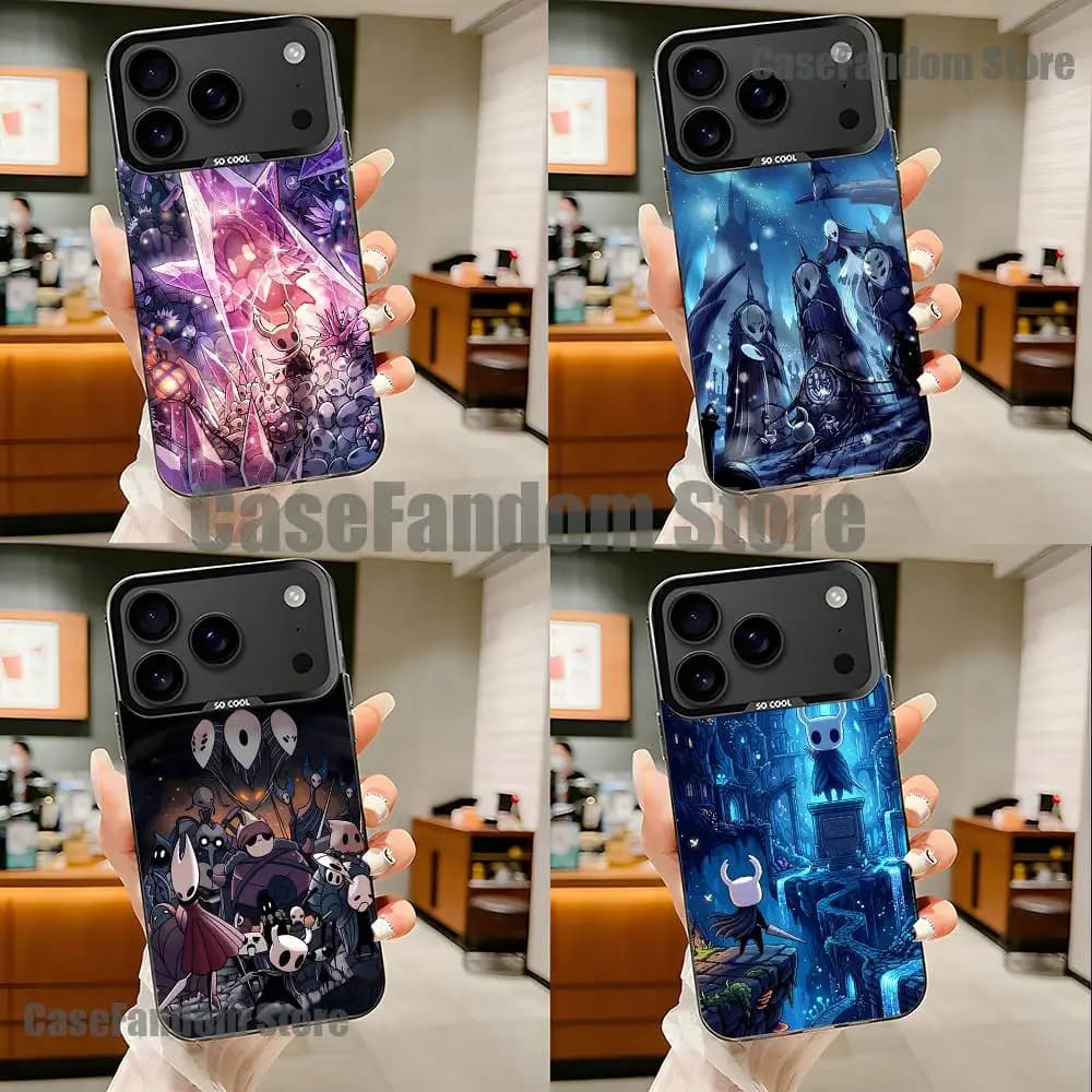 Hot H-Hollow K-Knight Game Black Matte Shockproof CoverPhone Case For iPhone 17,16,15,14,13,12,11,Pro,Max,Plus