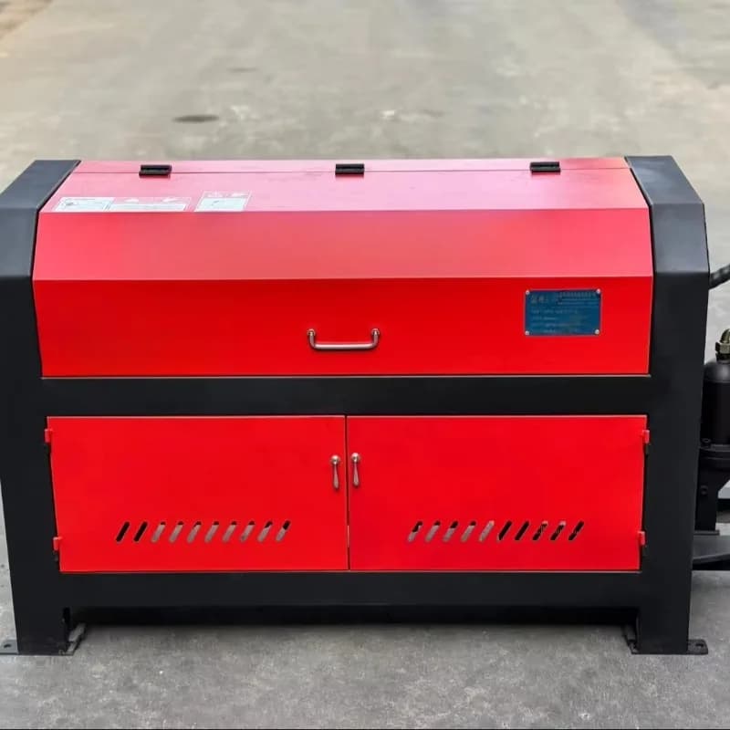 High-Efficient Automatic Scrap Steel Bar Straightening Cutting Machine Rebar Maker with Used Motor Core Condition