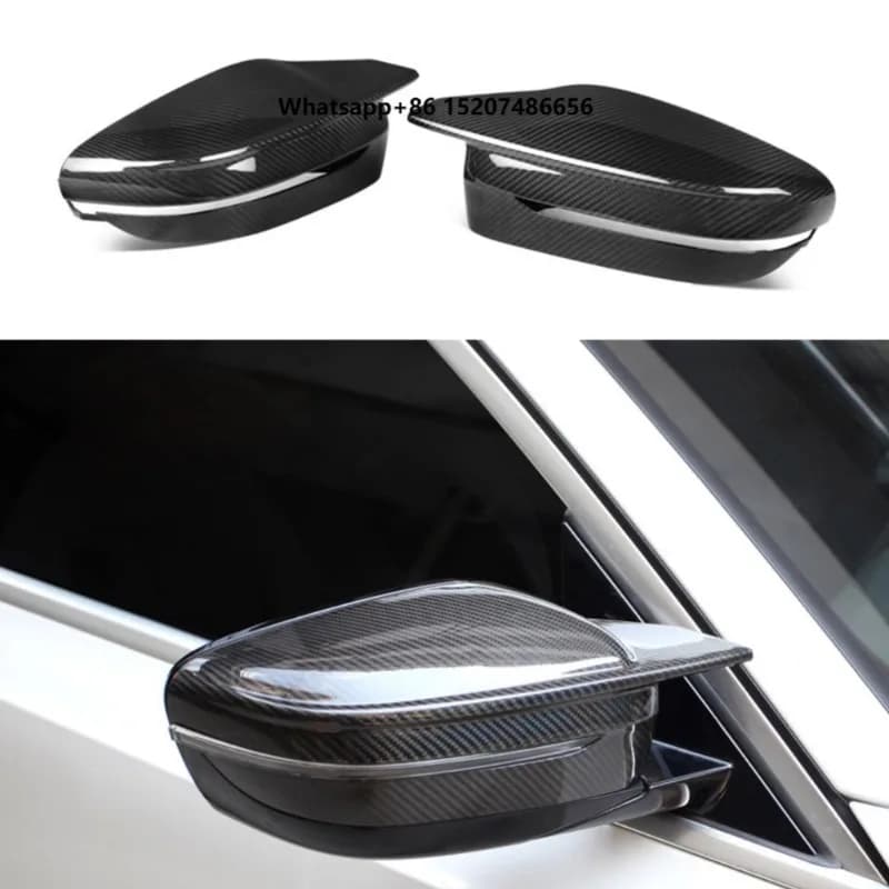 Right hand drive dry carbon fiber car rearview mirror side door rearview mirror cover for new 3 Series G20 G28 2023 model