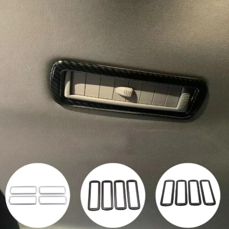 For Toyota Sienna 2021 2022 2023 Car Interior Roof Air Conditioner Vent Outlet Trim Frame Decoration Accessories Styling 4Pcs