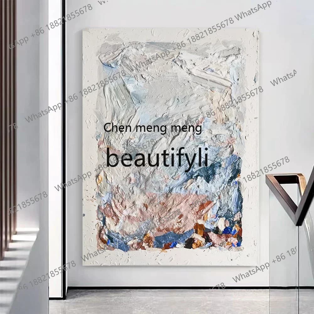 D178  Pure hand-painted oil paintings, modern entrance decorative paintings, living room, large floor-to-ceiling paintings