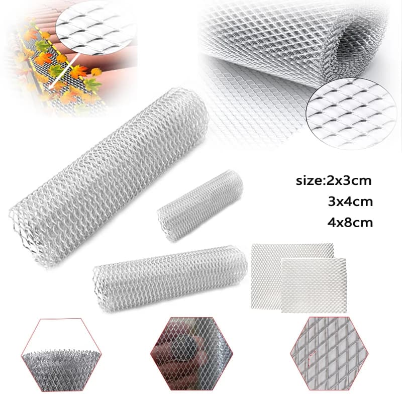 25x20cm Aluminum Mesh Sheet Aluminium Modelling Mesh Car Grill Mesh Sturdy Metal Mesh Sheets for Your DIY Multiple Pore Sizes